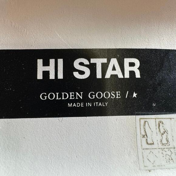 Golden Goose Women's Hi Star with star and metallic silver heel Size 39/ US 9 - Picture 15 of 16